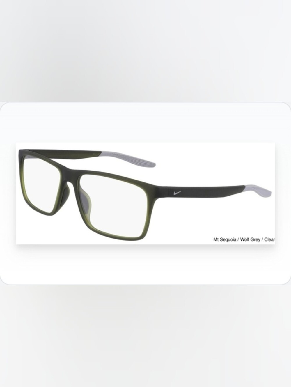 Nike Men's Black and Gray Eyewear Gold Temple Arm Nike 7116 Live Free